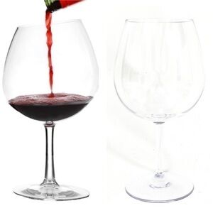 6! LARGE - 18oz - 20oz Plastic Wine Glasses!